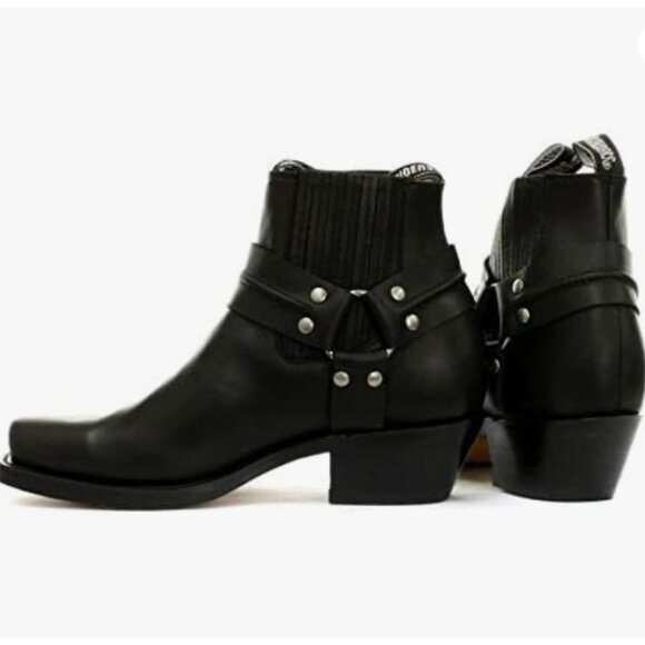 Grinders Renegade Lo Men’s all Leather Cowboy Boots, Size 10 - Picture 2 of 10